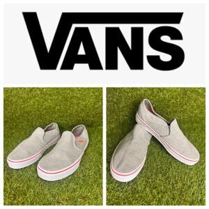 Vans‎ Womens Asher Jersey Gray Slip-On Sneakers Streetwear Size 9